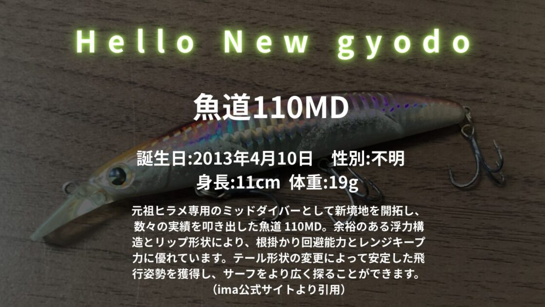 アイマ　ima　魚道110MD アイマ 魚道 110MD 【シーバスルアー専門店 キングフィッシャー】